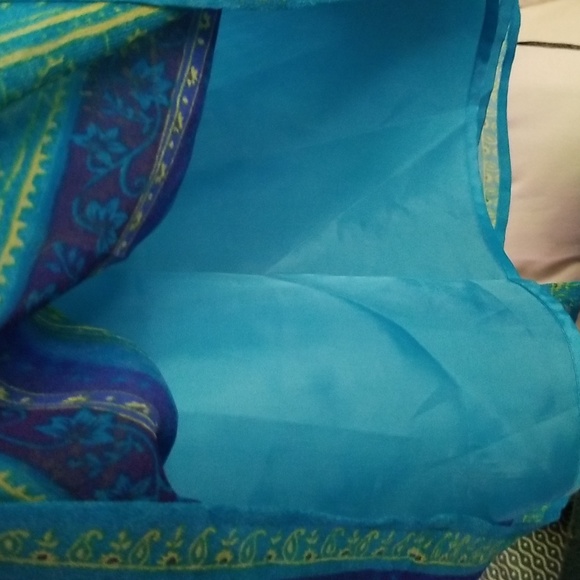 Sz 18/20 Paisley Silk Maxi Skirt - Picture 5 of 7